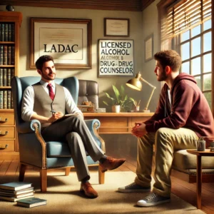 LADAC session depiction with client