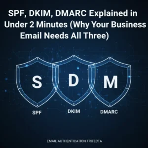 Two minute explanation of spf, dkim and dmarc